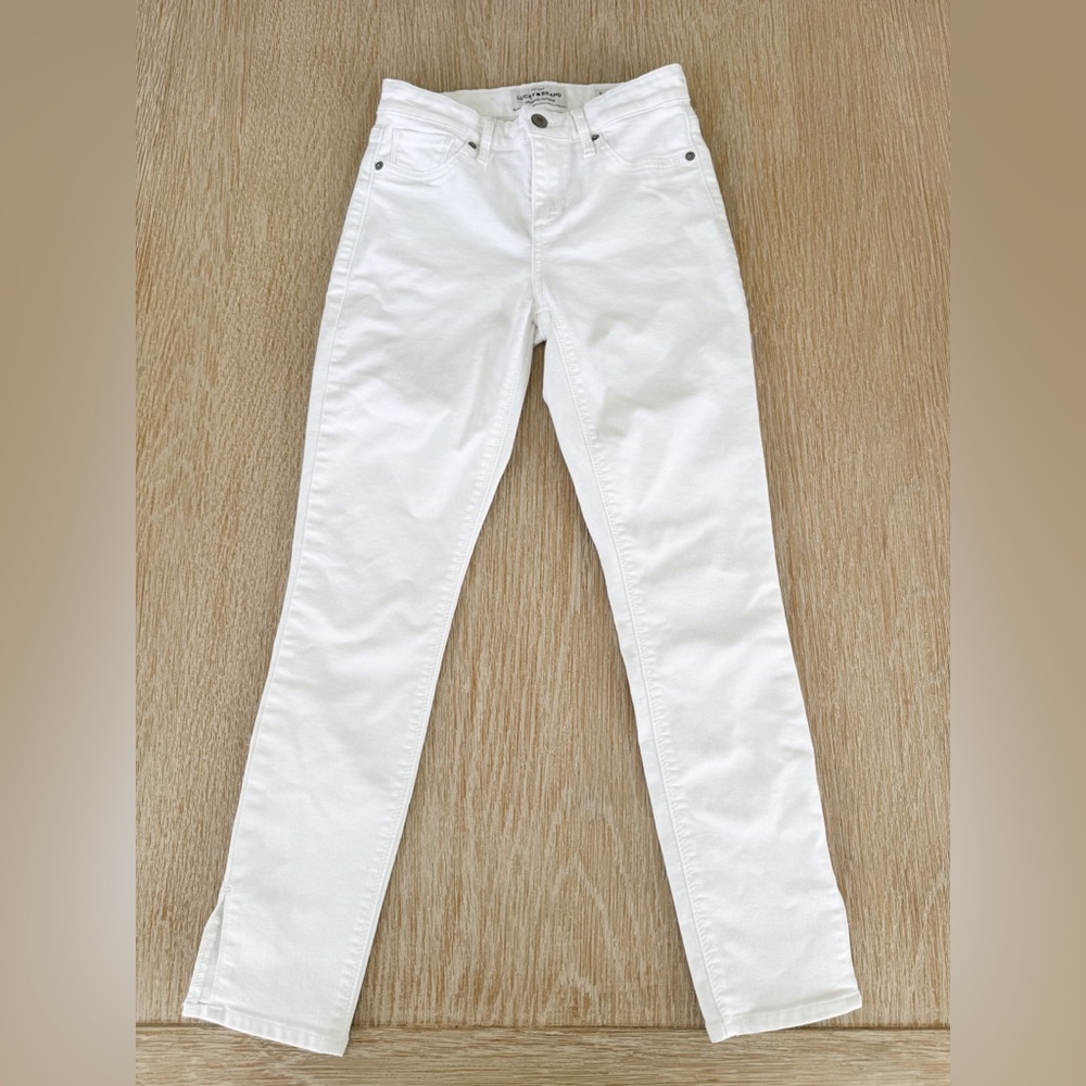 Lucky Brand White Ava Skinny Jeans
